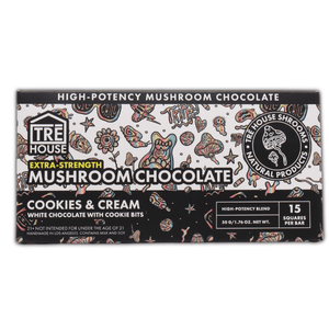 Cookies and Cream Extra Strength Mushroom Chocolate - sold by Green Treez Company