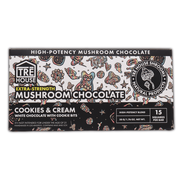 Cookies and Cream Extra Strength Mushroom Chocolate - sold by Green Treez Company