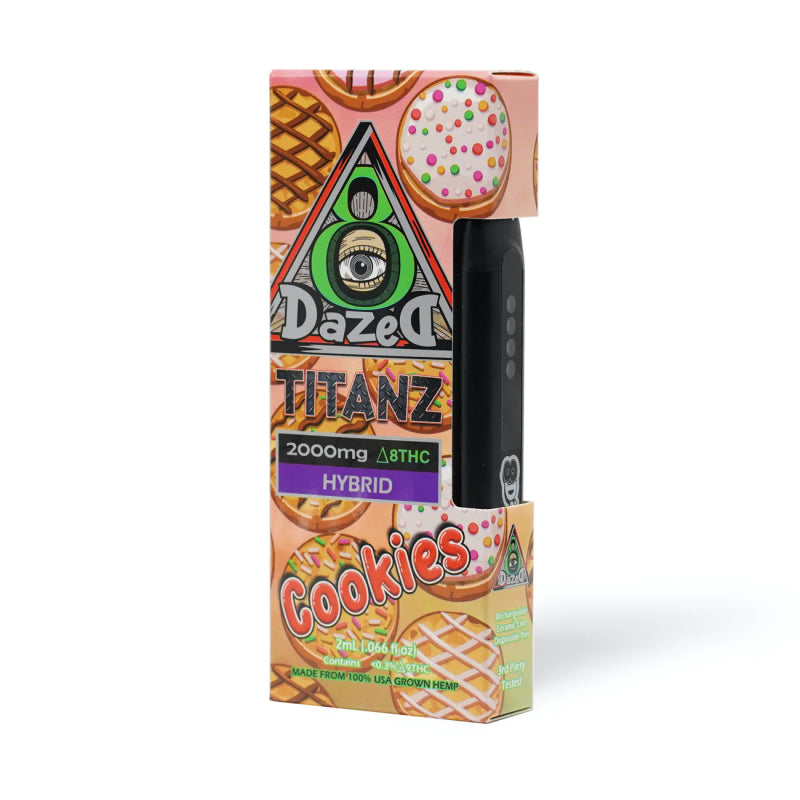 Dazed8 Cookies Titanz Disposable | 2 grams | Delta 8 THC Green Treez Company Dazed8 Cookies Titanz Disposable | 2 grams | Delta 8 THC Green Treez Company