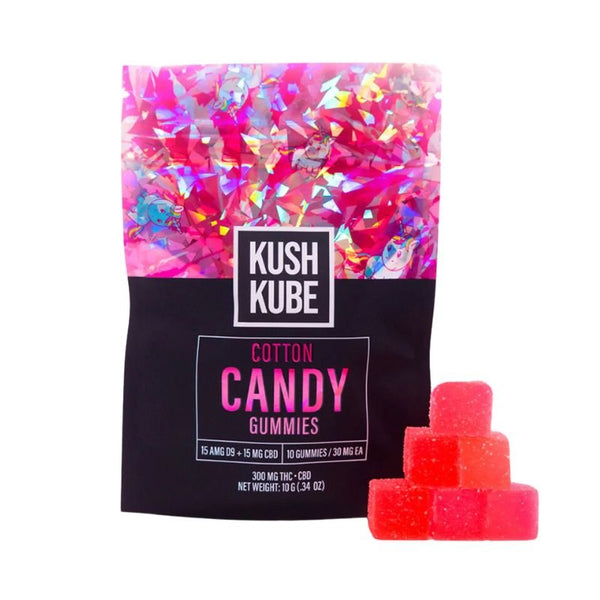 Cotton Candy Kush Kube 300mg THC CBD - sold by Green Treez Company