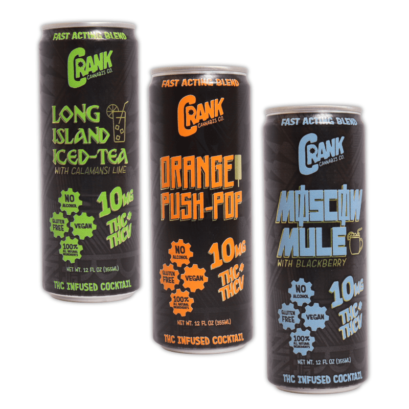 Crank Cannabis THC Energy Drinks All Flavors | 10mg | Delta 9 THCv Crank Cannabis THC Energy Drinks All Flavors | 10mg | Delta 9 THCv
