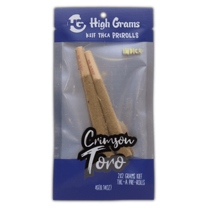 Crimson Toro THCa Kief Prerolls 2x 1g - sold by Green Treez Company