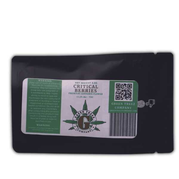 Critical Berries Flower 3.5g Premium - sold by Green Treez Company
