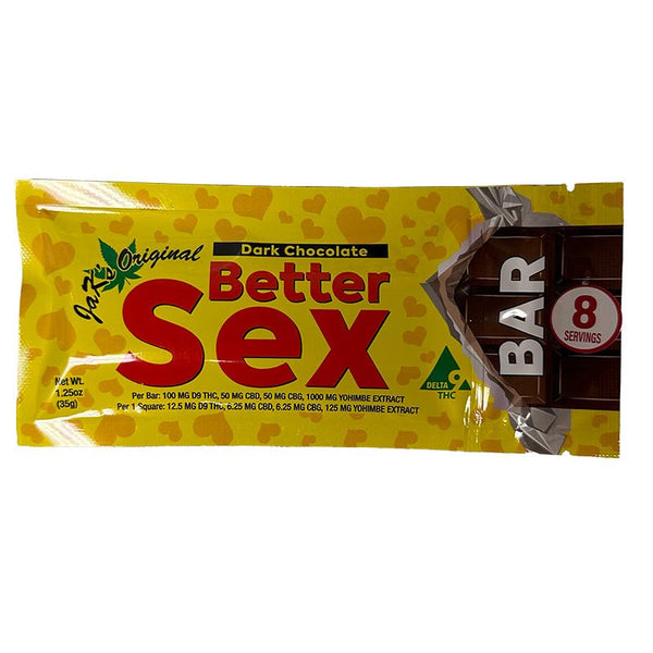 Dark Chocolate for Better Sex 200mg THC CBD CBG - sold by Green Treez Company