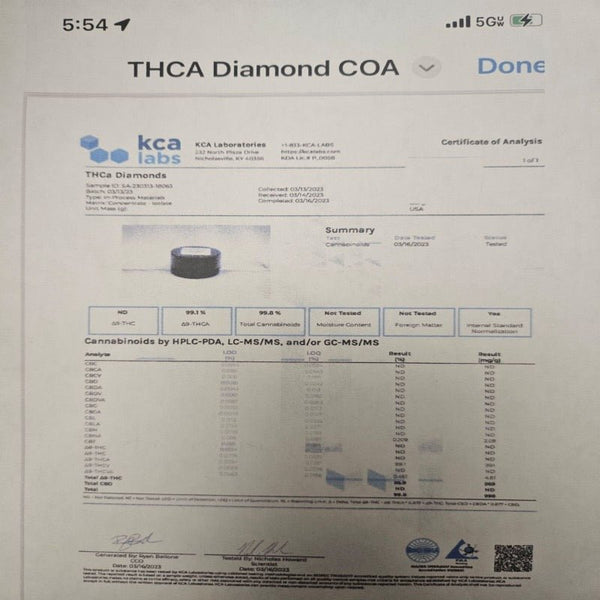 Diamonds 1g THCa - sold by Green Treez Company