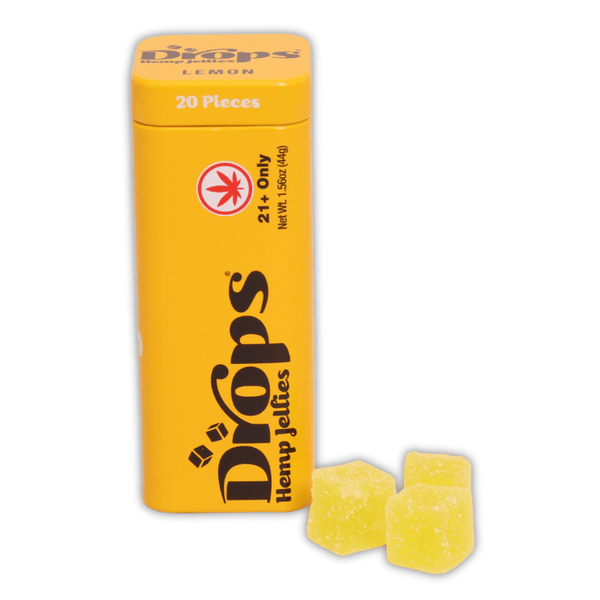 Drops Live Rosin Hemp Jellies 100mg THC - sold by Green Treez Company