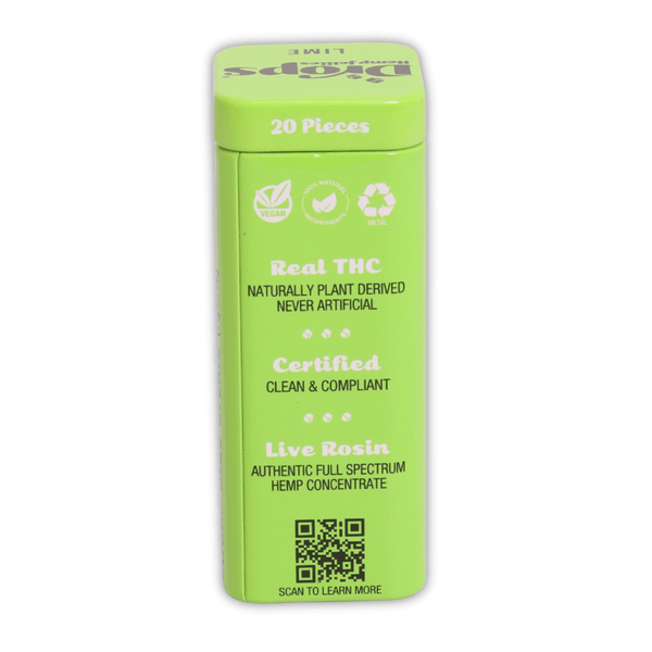 Drops Live Rosin Hemp Jellies 100mg THC - sold by Green Treez Company