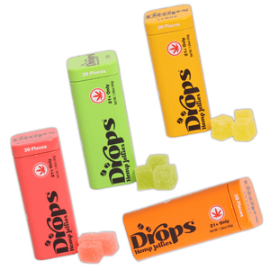 Drops Live Rosin Hemp Jellies 100mg THC - sold by Green Treez Company
