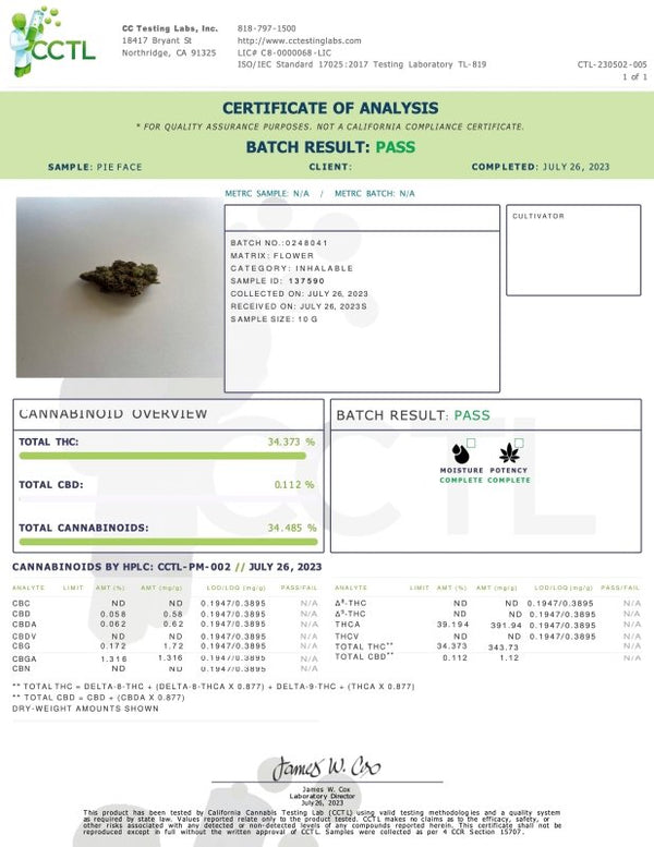 Exotix Top Shelf THCa Flower 1g - sold by Green Treez Company
