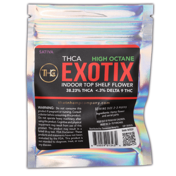 Exotix Top Shelf THCa Flower 1g - sold by Green Treez Company