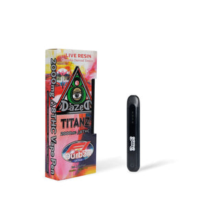 F1 Durban Live Resin Titanz Disposable Delta 8 THC 2g - sold by Green Treez Company