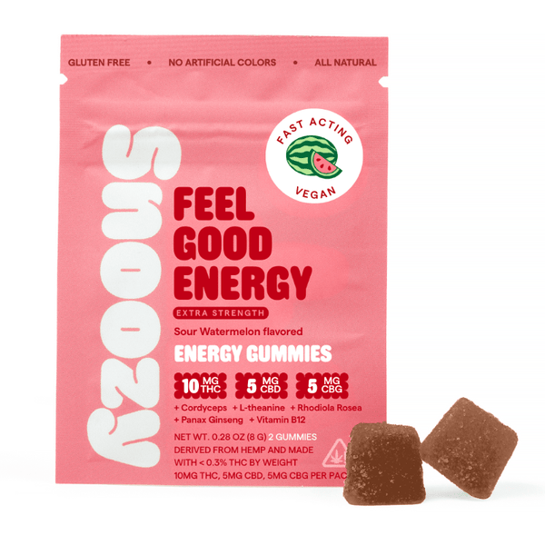 Feel Good Energy Gummies 40mg THC CBG CBD 2ct - sold by Green Treez Company