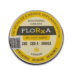 FloRxa Soothing Cream CBD CBDa Arnica - sold by Green Treez Company