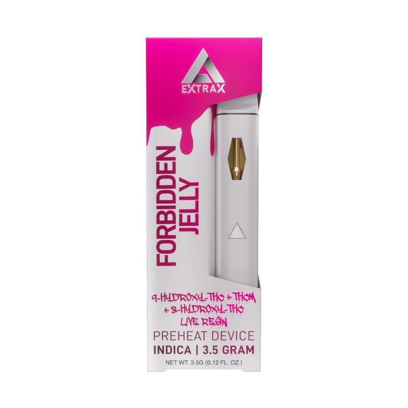 Delta Extrax Forbidden Jelly Disposable | 3.5 gram | Splat THC Blend Green Treez Company Delta Extrax Forbidden Jelly Disposable | 3.5 gram | Splat THC Blend Green Treez Company