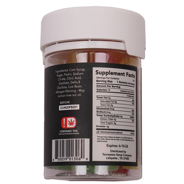 Fruit Gummies 500mg Delta 8 THC Live Resin - sold by Green Treez Company