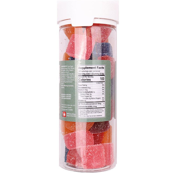Fruit Punch Gummies 800mg 1:1 Delta 9 THC CBD - sold by Green Treez Company