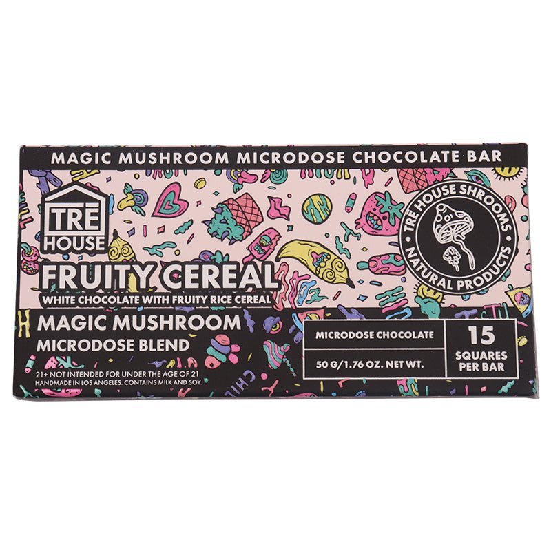 TreHouse Fruity Pebbles Mushroom Chocolate | 150mg | Legal Mushrooms Green Treez Company TreHouse Fruity Pebbles Mushroom Chocolate | 150mg | Legal Mushrooms Green Treez Company