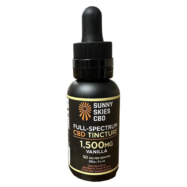 Full Spectrum CBD Oil 1500mg Vanilla - sold by Green Treez Company