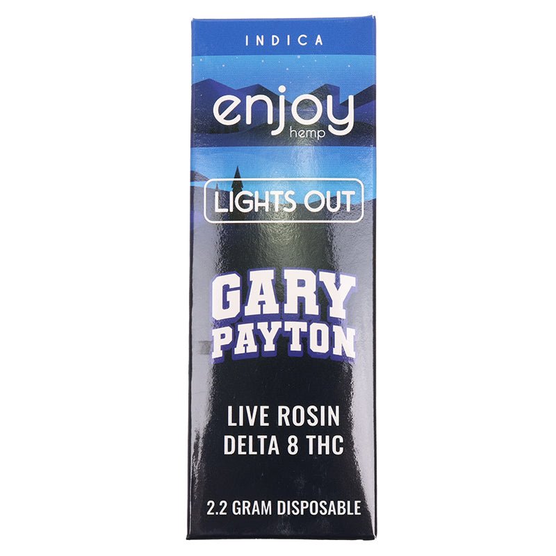 Enjoy Hemp Lights Out Gary Payton Disposable | 2 grams | Delta 8 THC Green Treez Company Enjoy Hemp Lights Out Gary Payton Disposable | 2 grams | Delta 8 THC Green Treez Company