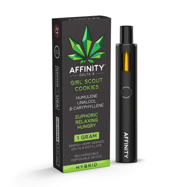 Affinity Hemp Girl Scout Cookies Disposable | 1 gram | Delta 8 THC Green Treez Company Affinity Hemp Girl Scout Cookies Disposable | 1 gram | Delta 8 THC Green Treez Company