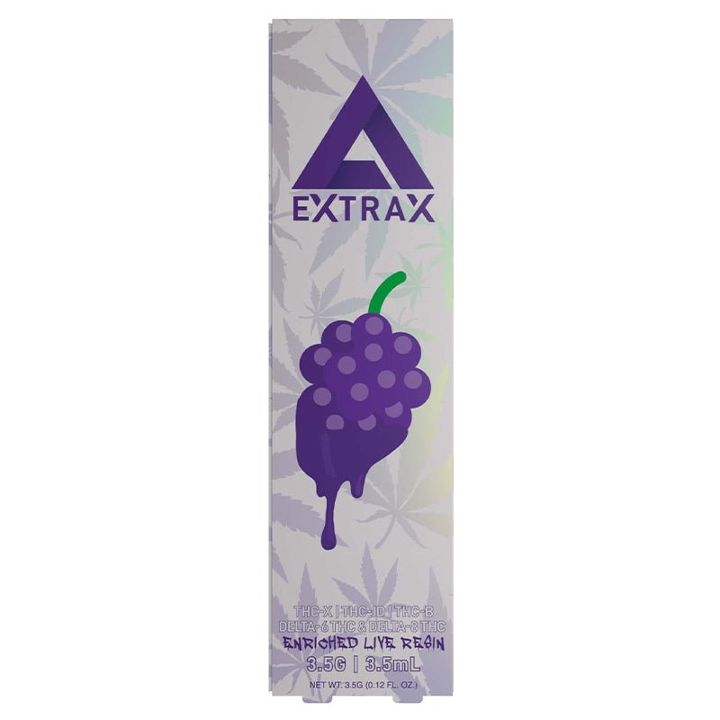 Delta Extrax Grape Sorbet Disposable | 3.5 grams | THCx THCjd THCb Green Treez Company Delta Extrax Grape Sorbet Disposable | 3.5 grams | THCx THCjd THCb Green Treez Company