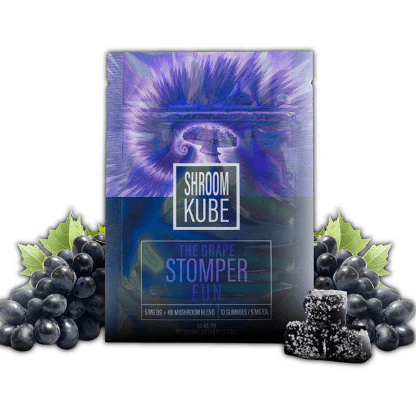 Grape Stomper Fun Gummies Shroom Kube - sold by Green Treez Company