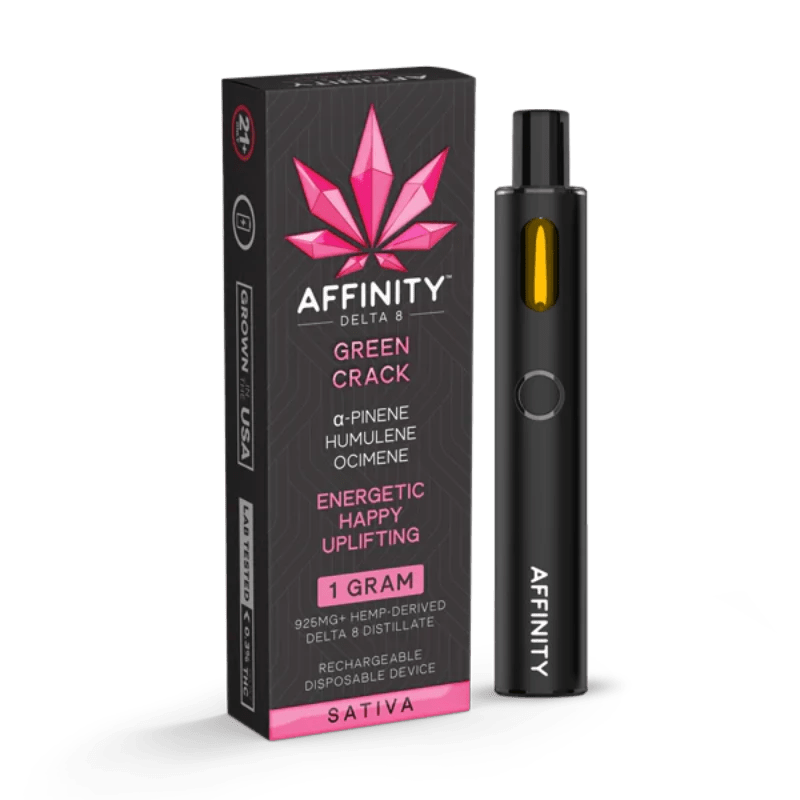 Affinity Hemp Green Crack Disposable | 1 gram | Delta 8 THC Green Treez Company Affinity Hemp Green Crack Disposable | 1 gram | Delta 8 THC Green Treez Company