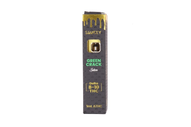 Saucey Green Crack Disposable | 1 gram | Delta 10 THC Green Treez Company Saucey Green Crack Disposable | 1 gram | Delta 10 THC Green Treez Company