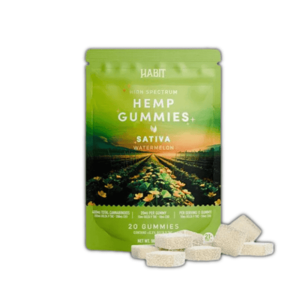 Habit 1:1 THC + CBD High Spectrum Gummies - sold by Green Treez Company