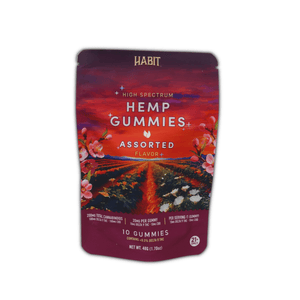 Habit Full Spectrum 1:1 CBD THC Hemp Gummies 10pk Mixed - sold by Green Treez Company