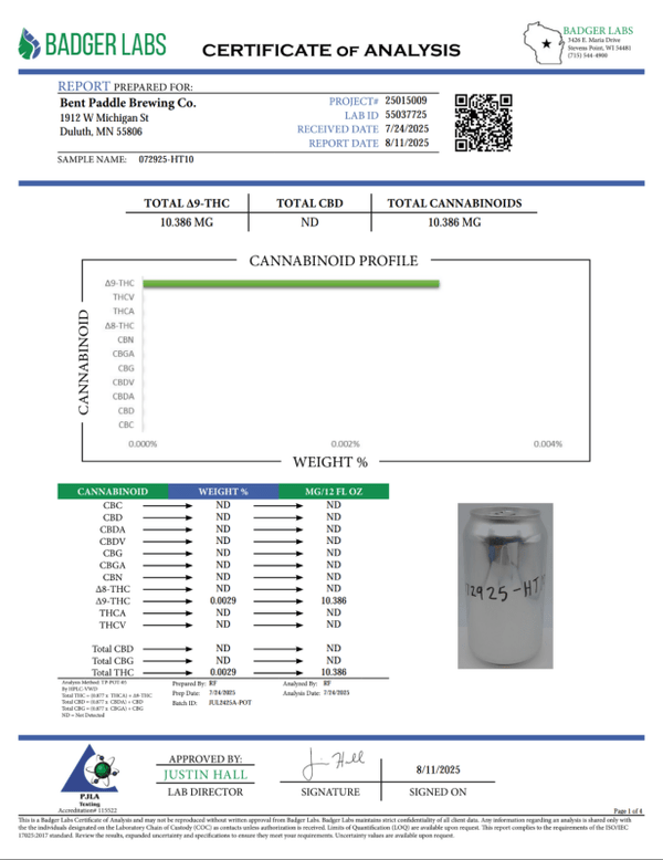 Happy Duck 10mg Sparkling THC Seltzers - sold by Green Treez Company
