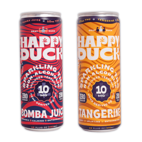 Happy Duck 10mg Sparkling THC Seltzers - sold by Green Treez Company