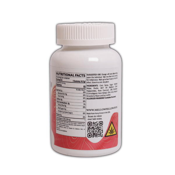 Happy Gummies 1500mg CBG Strawberry - sold by Green Treez Company