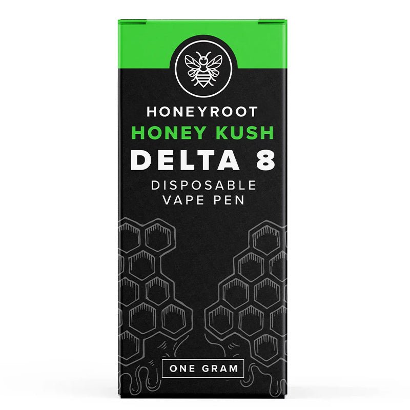 Honeyroot Wellness Honey Kush Disposable | 1 gram | Delta 8 THC Green Treez Company Honeyroot Wellness Honey Kush Disposable | 1 gram | Delta 8 THC Green Treez Company