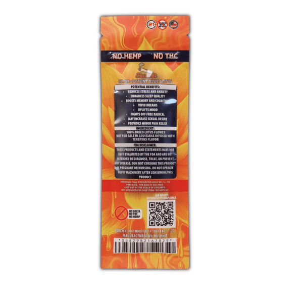HushHit Blue Lotus Prerolls - sold by Green Treez Company