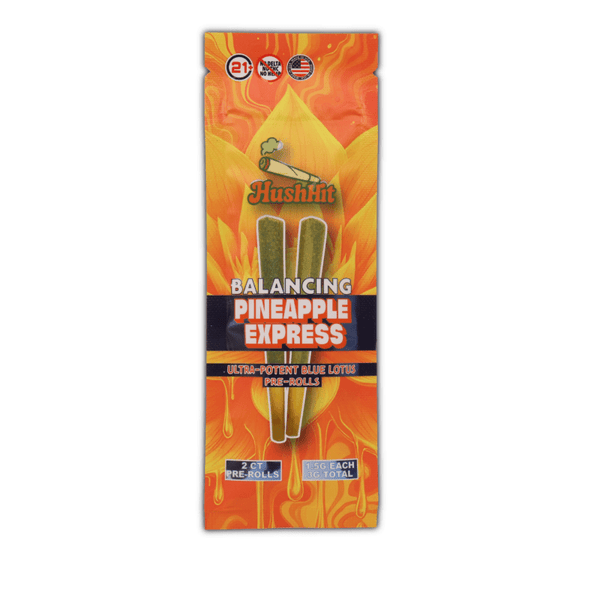 HushHit Blue Lotus Prerolls - sold by Green Treez Company