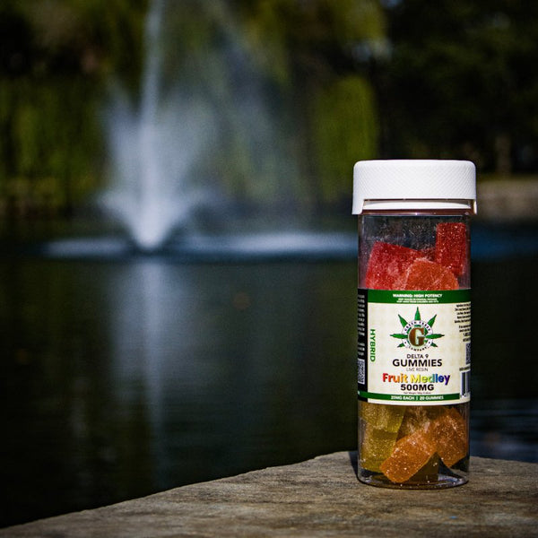 Hybrid Live Resin Gummies 500mg Delta 9 THC Fruit Medley - sold by Green Treez Company