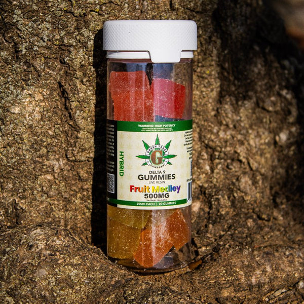 Hybrid Live Resin Gummies 500mg Delta 9 THC Fruit Medley - sold by Green Treez Company