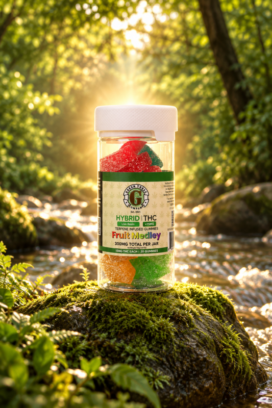 Hybrid Live Resin THC Gummies 300mg Fruit Medley 20ct - sold by Green Treez Company