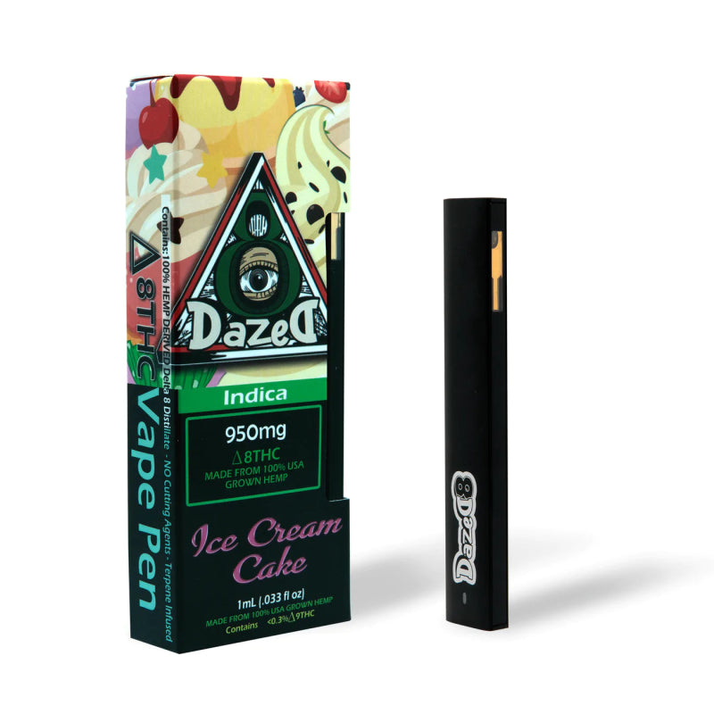 Dazed8 Ice Cream Cake Disposable | 1 gram | Delta 8 THC Green Treez Company Dazed8 Ice Cream Cake Disposable | 1 gram | Delta 8 THC Green Treez Company