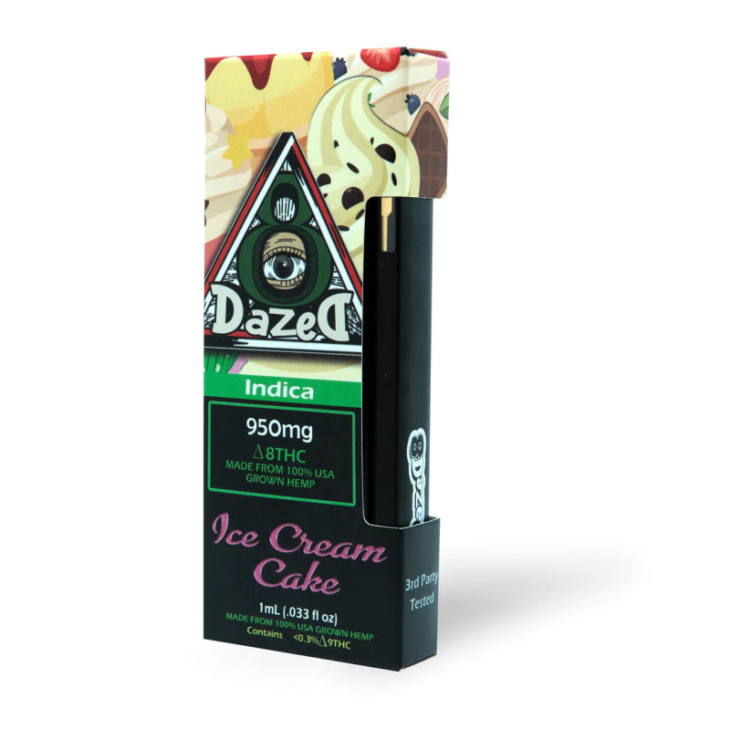 Dazed8 Ice Cream Cake Disposable | 1 gram | Delta 8 THC Green Treez Company Dazed8 Ice Cream Cake Disposable | 1 gram | Delta 8 THC Green Treez Company