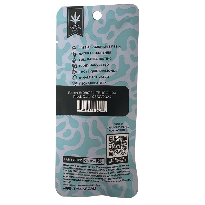 Affinity Ice Cream Cake Liquid Diamond Vape | 2 grams | THCa Green Treez Company Affinity Ice Cream Cake Liquid Diamond Vape | 2 grams | THCa Green Treez Company