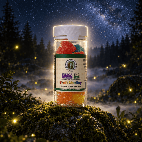 Indica Live Resin THC Gummies 300mg 20ct Fruit Medley - sold by Green Treez Company