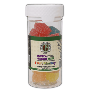 Indica Live Resin THC Gummies 300mg 20ct Fruit Medley - sold by Green Treez Company