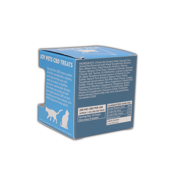 Joy Pets 200mg CBD cat treats - sold by Green Treez Company