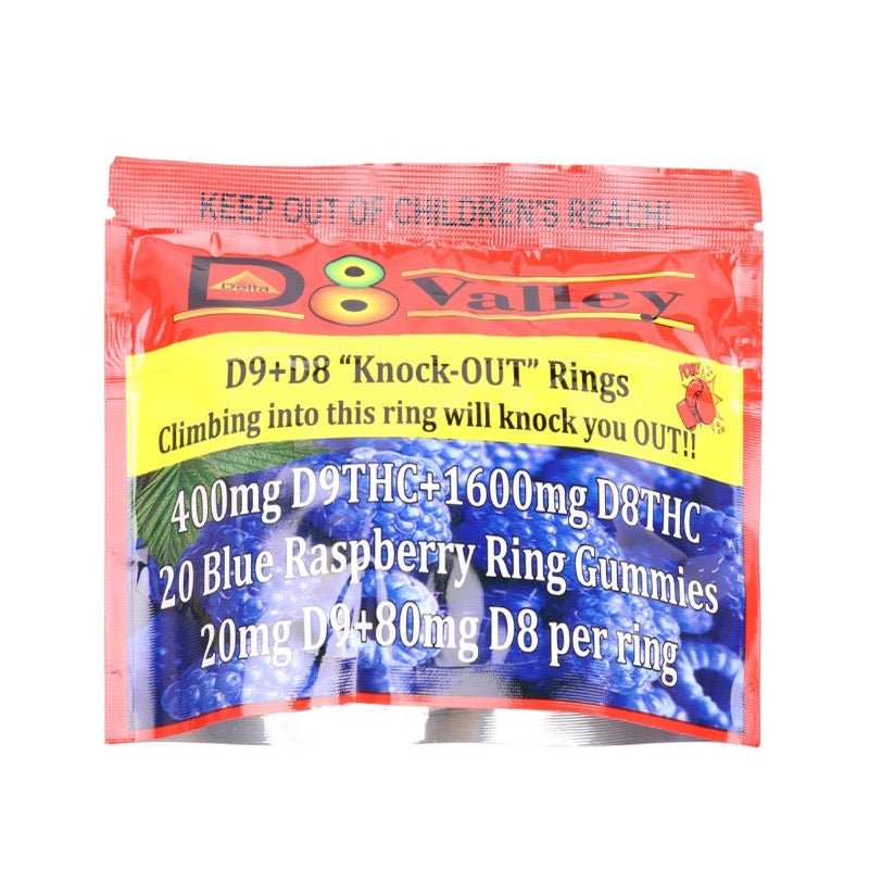 D8 Valley Knockout Gummy Rings | 2000mg | Delta 9 Delta 8 THC – Green ...