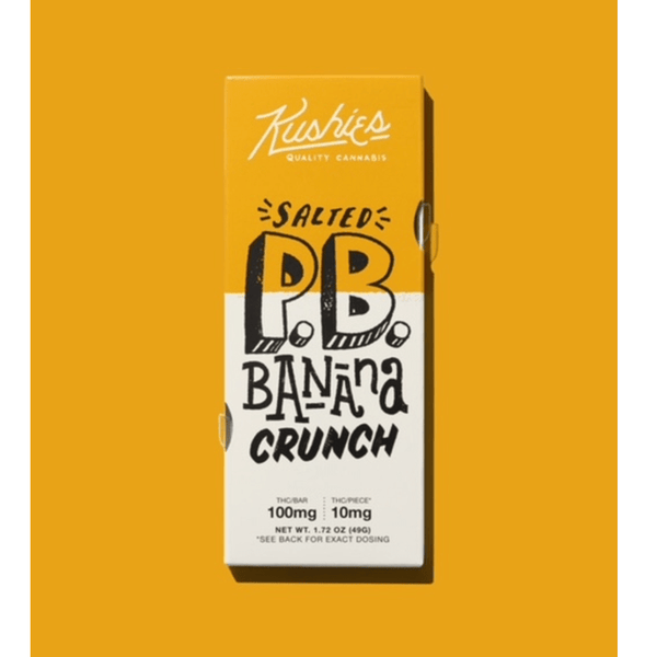 Kushies 100mg THC Gourmet Chocolate Bars - All Flavors - sold by Green Treez Company