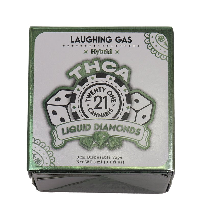 Twenty One Laughing Gas Disposable | 3 grams | THCa Delta 8 HHC Green Treez Company Twenty One Laughing Gas Disposable | 3 grams | THCa Delta 8 HHC Green Treez Company