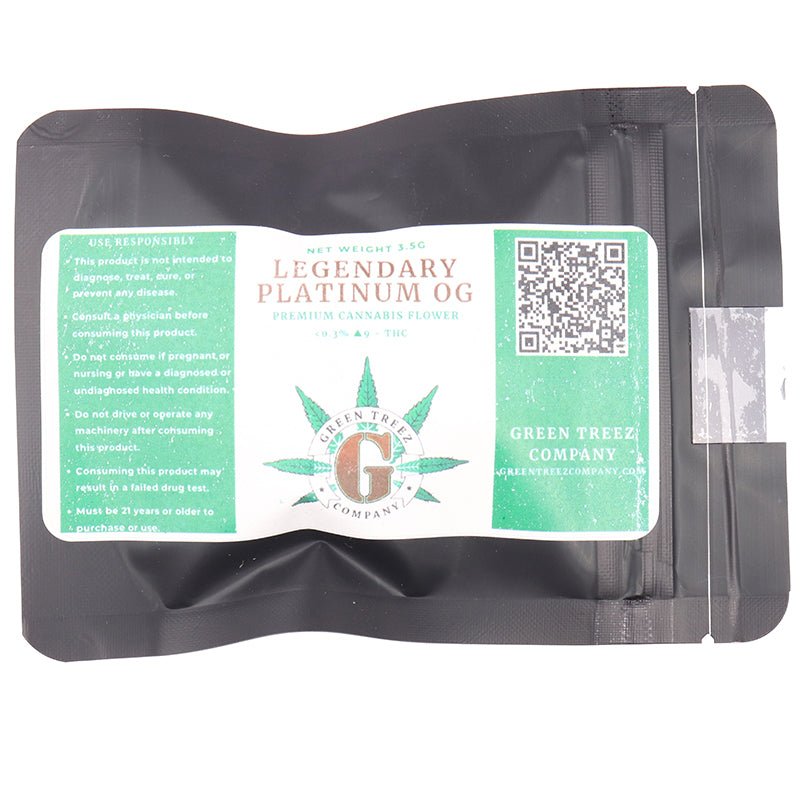 Green Treez Company Legendary Platinum OG Flower | 3.5 grams | CBD THCa