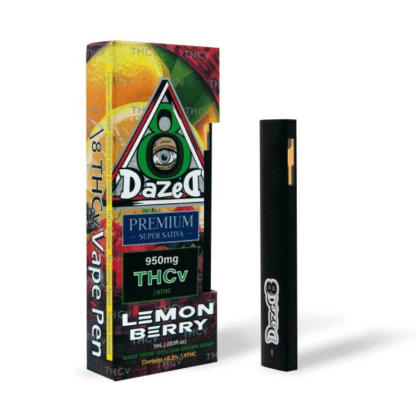 Dazed8 Lemon Berry Disposable | 1 gram | Delta 8 THCv Green Treez Company Dazed8 Lemon Berry Disposable | 1 gram | Delta 8 THCv Green Treez Company